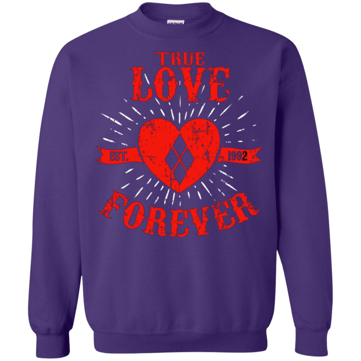 Sweatshirts Purple / Small True Love Forever Quinn Crewneck Sweatshirt