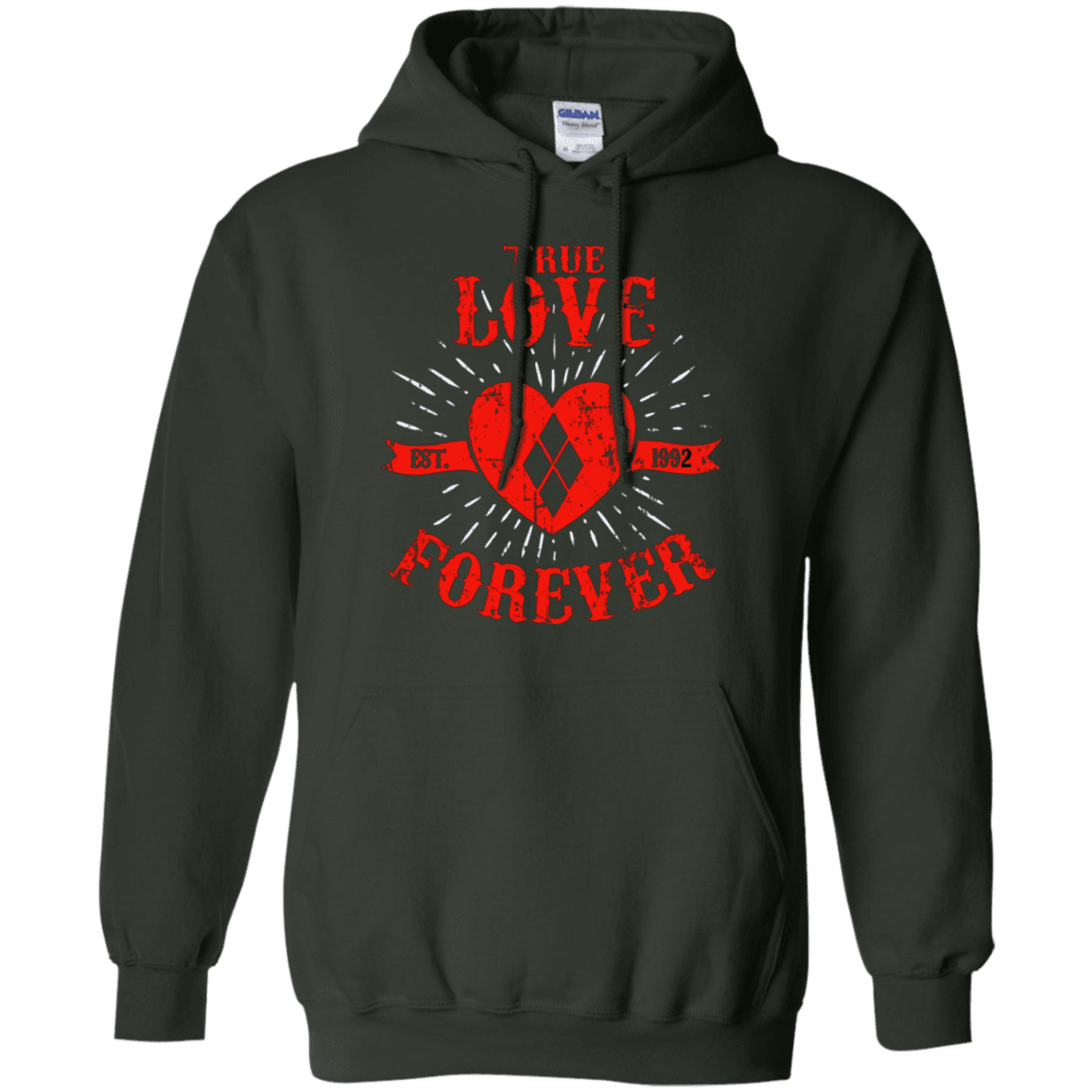 Sweatshirts Forest Green / Small True Love Forever Quinn Pullover Hoodie