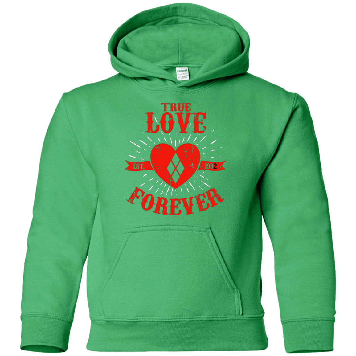 Sweatshirts Irish Green / YS True Love Forever Quinn Youth Hoodie