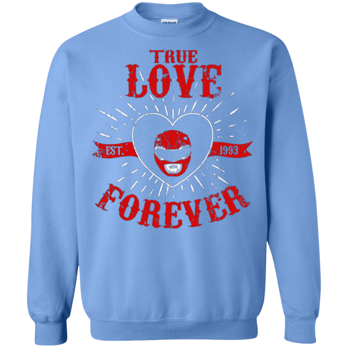 Sweatshirts Carolina Blue / Small True Love Forever Red Crewneck Sweatshirt