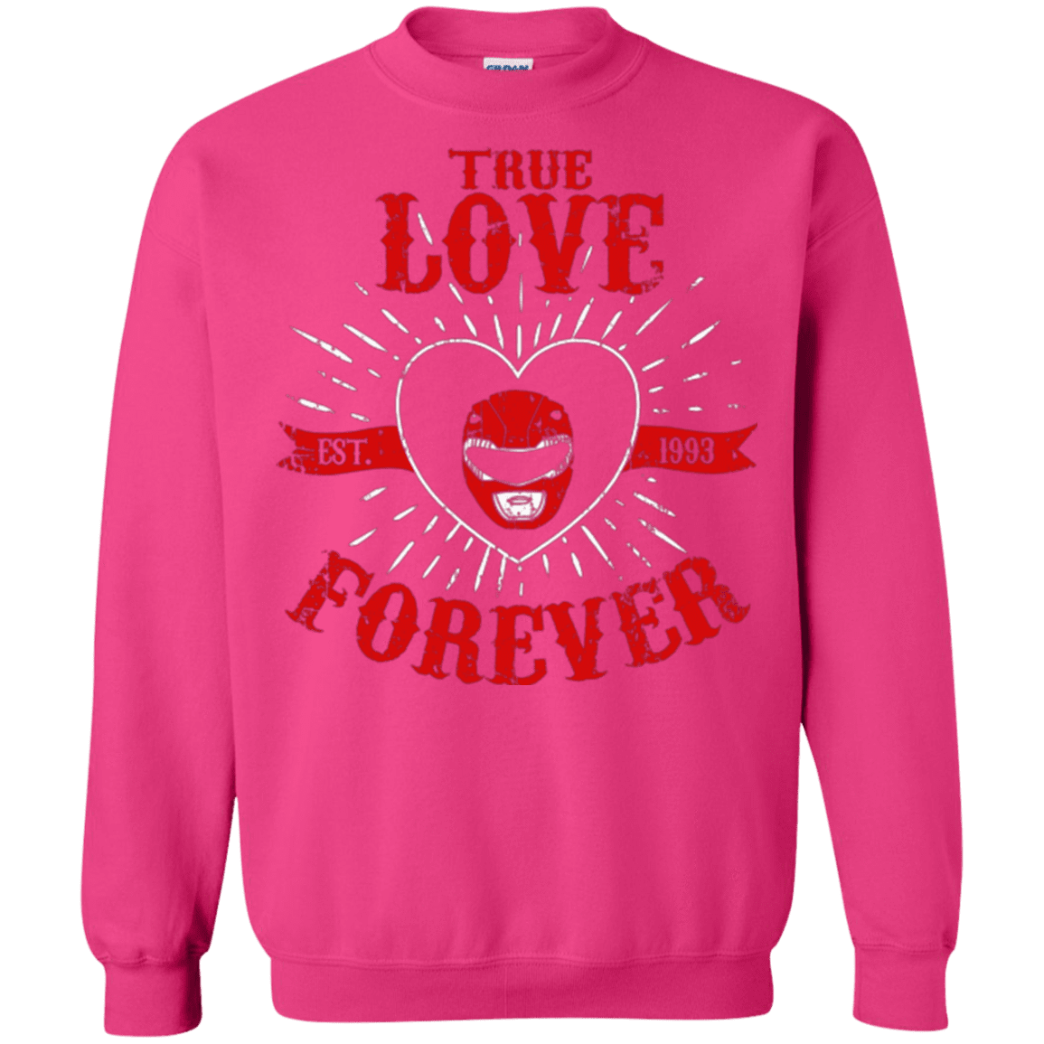 Sweatshirts Heliconia / Small True Love Forever Red Crewneck Sweatshirt