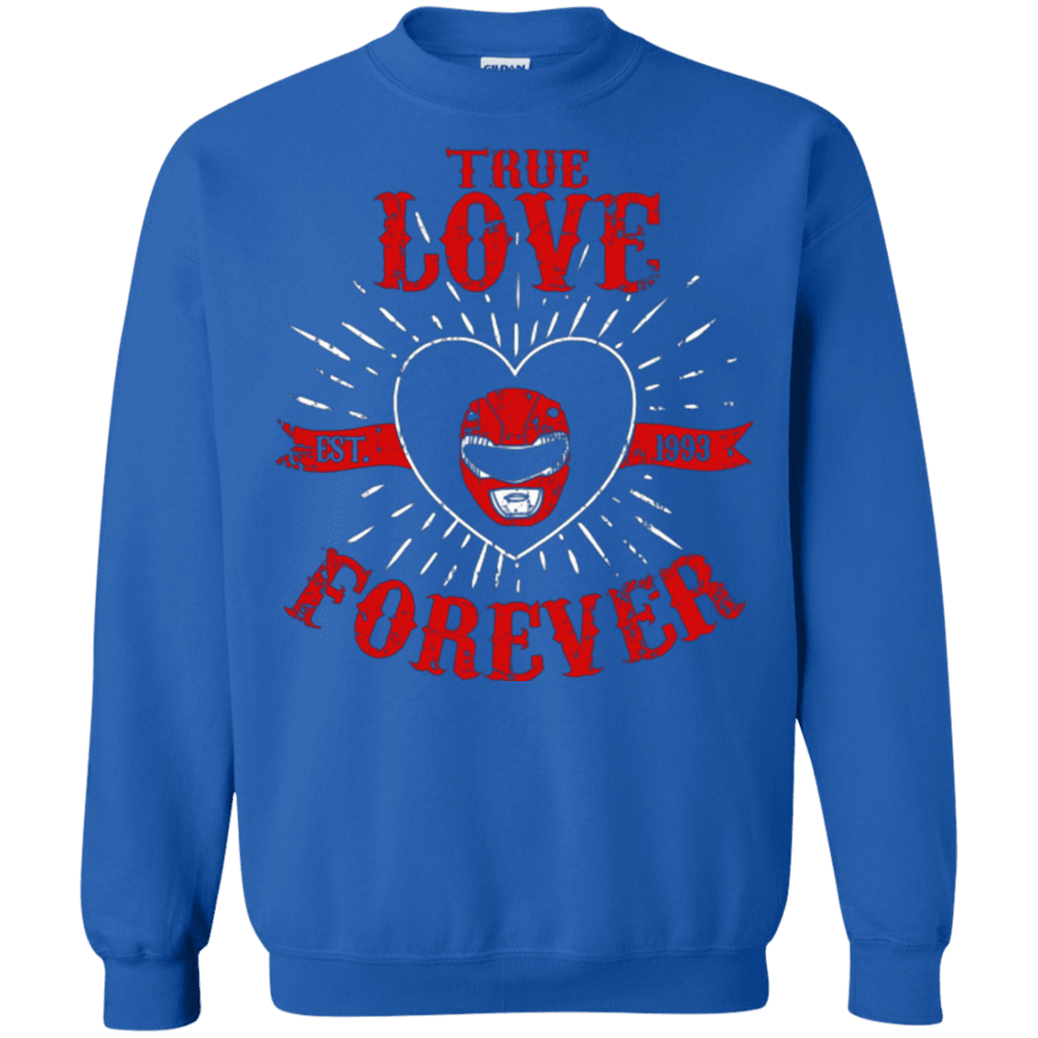 Sweatshirts Royal / Small True Love Forever Red Crewneck Sweatshirt