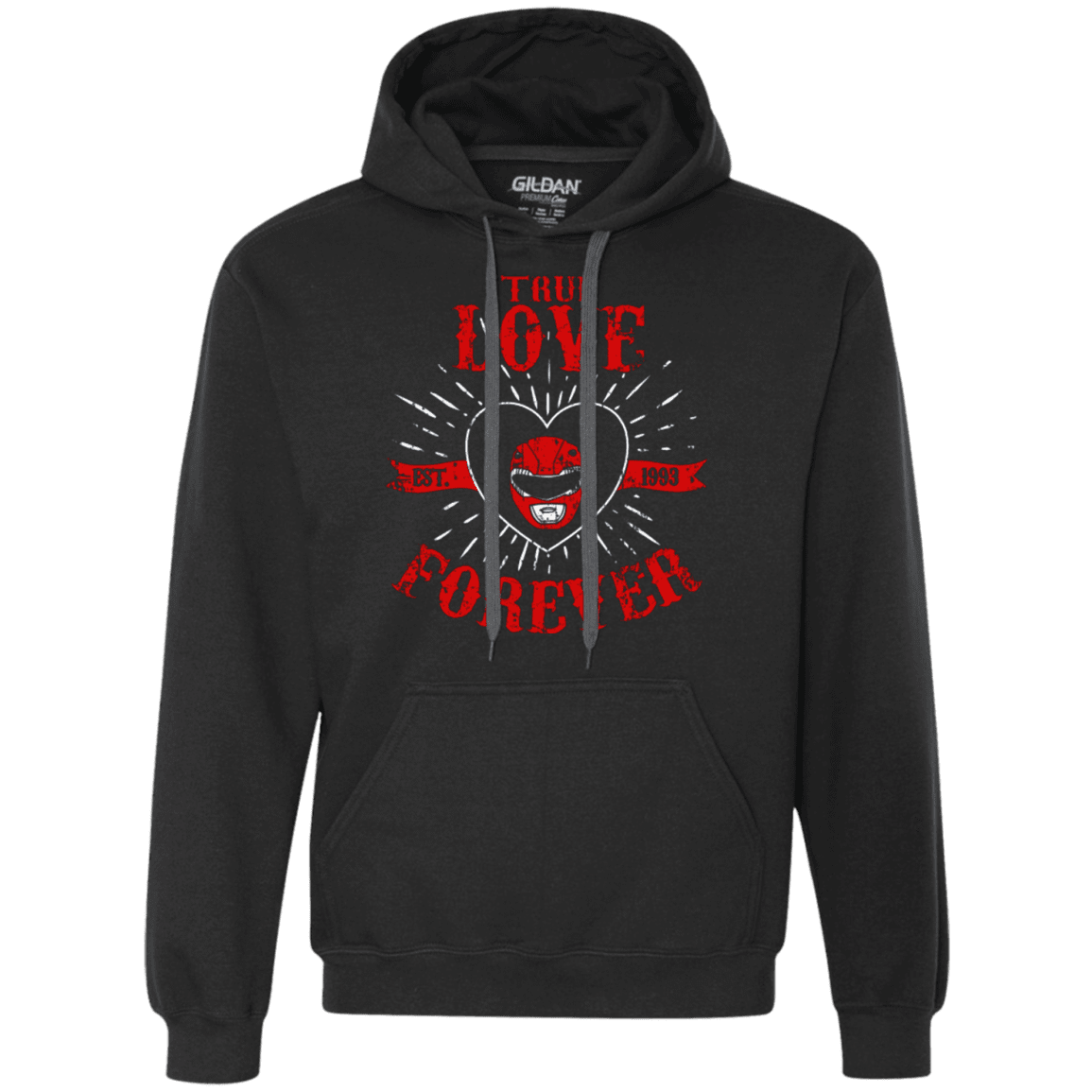 Sweatshirts Black / Small True Love Forever Red Premium Fleece Hoodie
