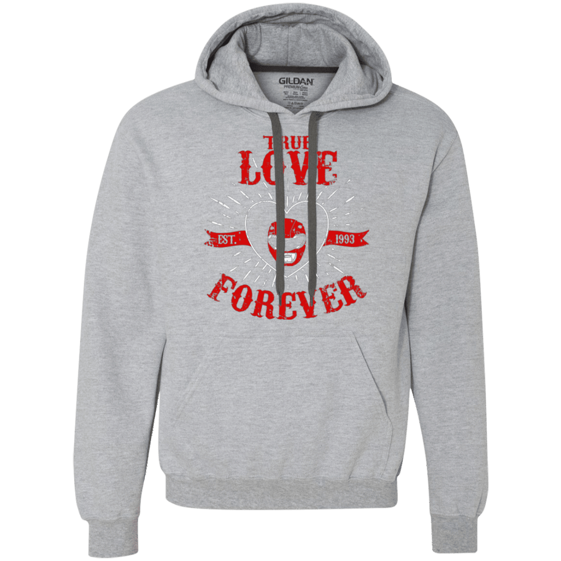 Sweatshirts Sport Grey / Small True Love Forever Red Premium Fleece Hoodie