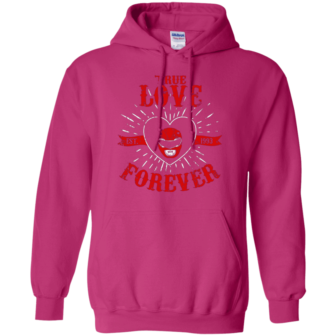 Sweatshirts Heliconia / Small True Love Forever Red Pullover Hoodie
