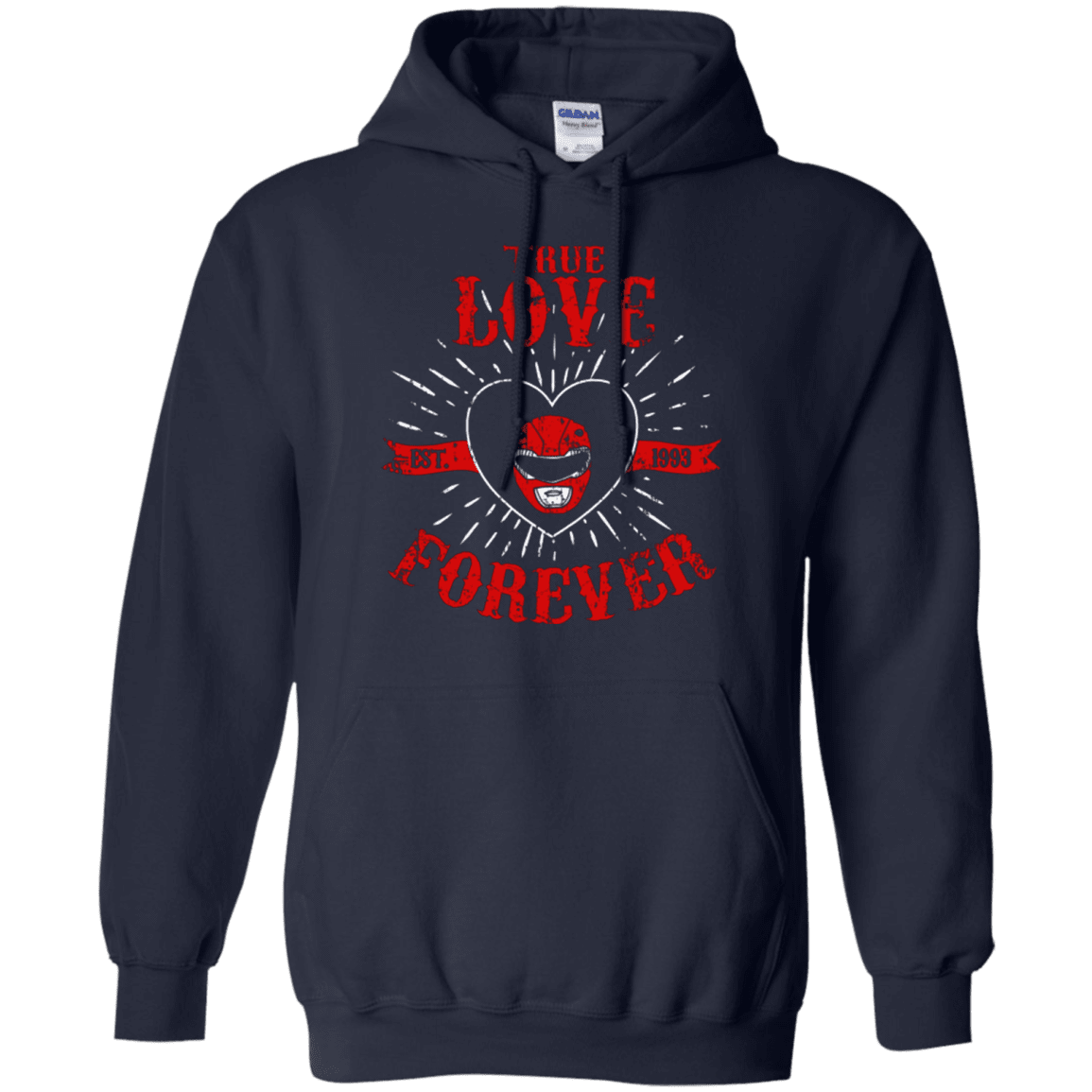 Sweatshirts Navy / Small True Love Forever Red Pullover Hoodie
