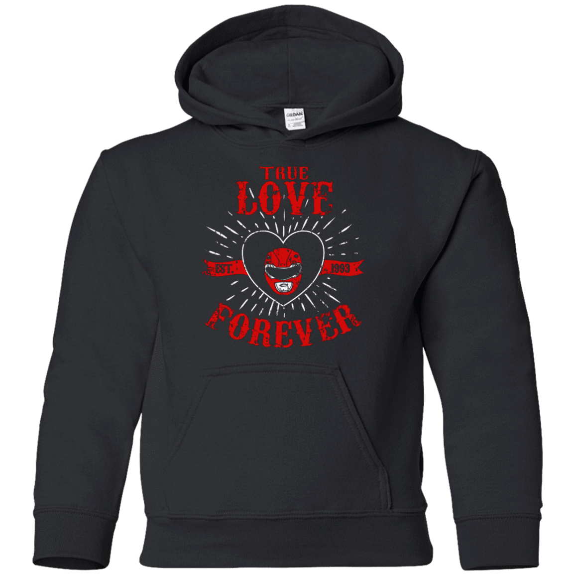 Sweatshirts Black / YS True Love Forever Red Youth Hoodie