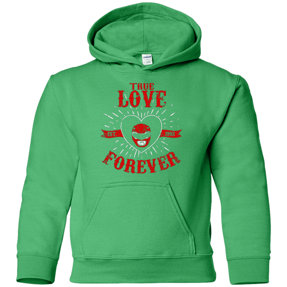 Sweatshirts Irish Green / YS True Love Forever Red Youth Hoodie