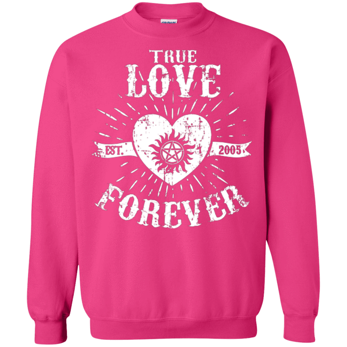 Sweatshirts Heliconia / Small True Love Forever Supernatural Crewneck Sweatshirt