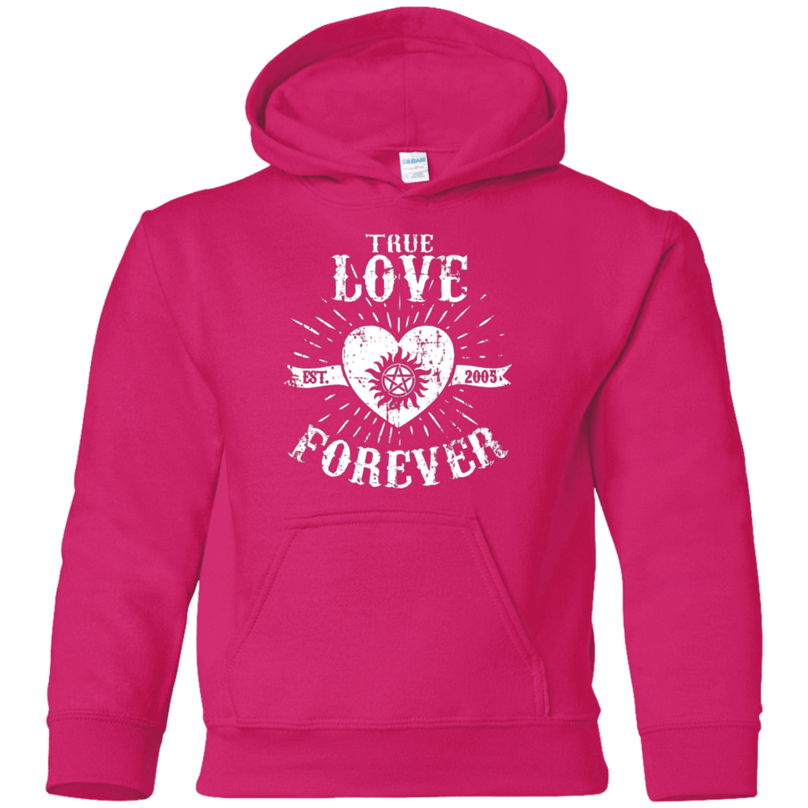 Sweatshirts Heliconia / YS True Love Forever Supernatural Youth Hoodie