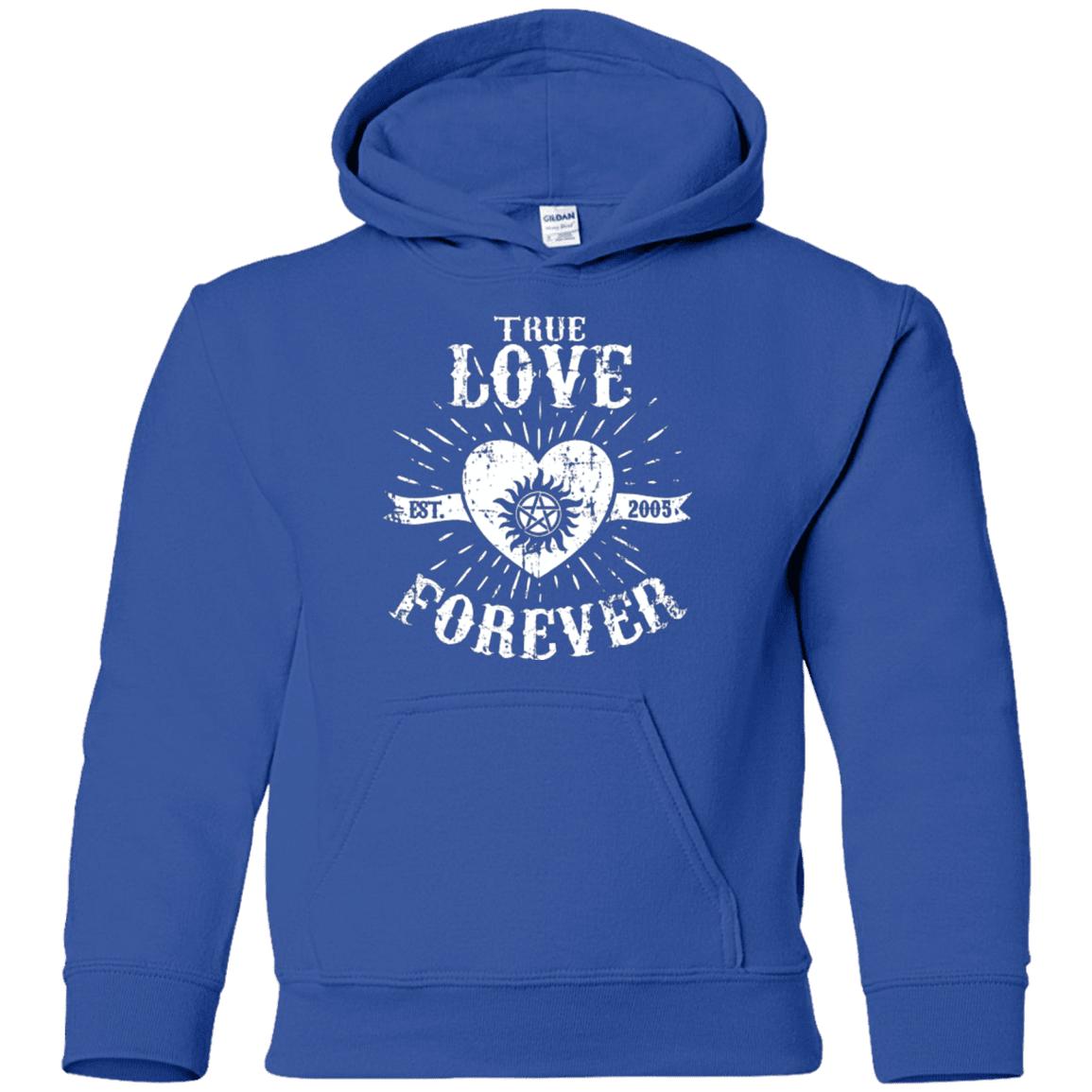 Sweatshirts Royal / YS True Love Forever Supernatural Youth Hoodie