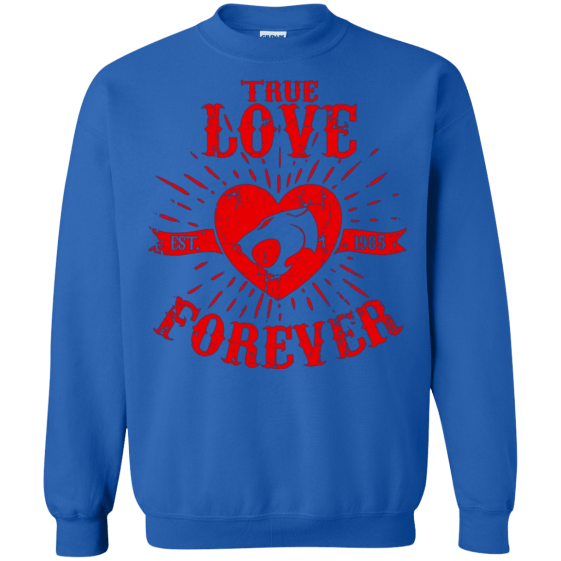 Sweatshirts Royal / Small True Love Forever Thunder Crewneck Sweatshirt