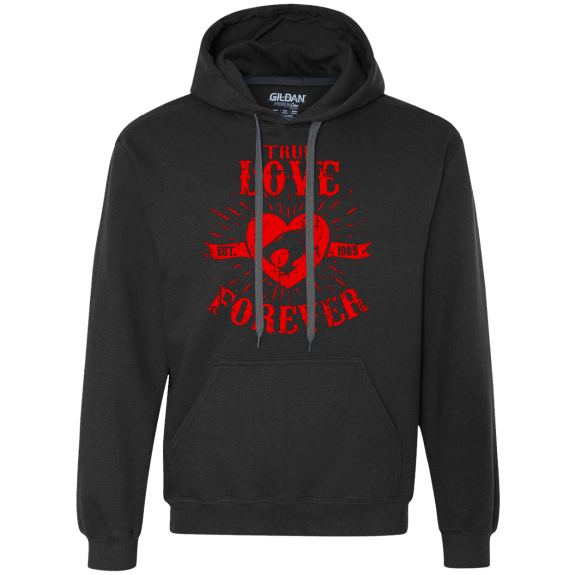 Sweatshirts Black / Small True Love Forever Thunder Premium Fleece Hoodie