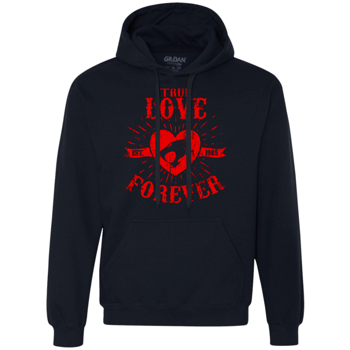 Sweatshirts Navy / Small True Love Forever Thunder Premium Fleece Hoodie