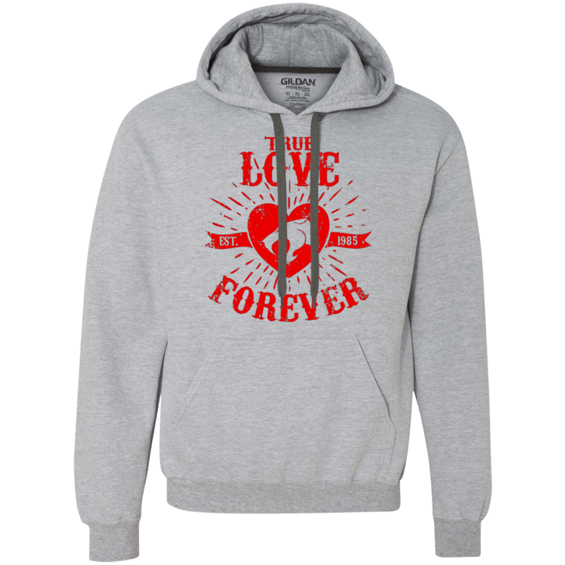 Sweatshirts Sport Grey / Small True Love Forever Thunder Premium Fleece Hoodie