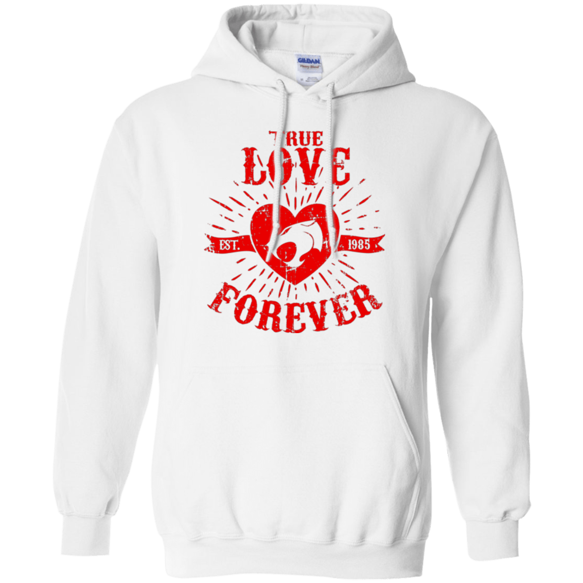 Sweatshirts White / Small True Love Forever Thunder Pullover Hoodie