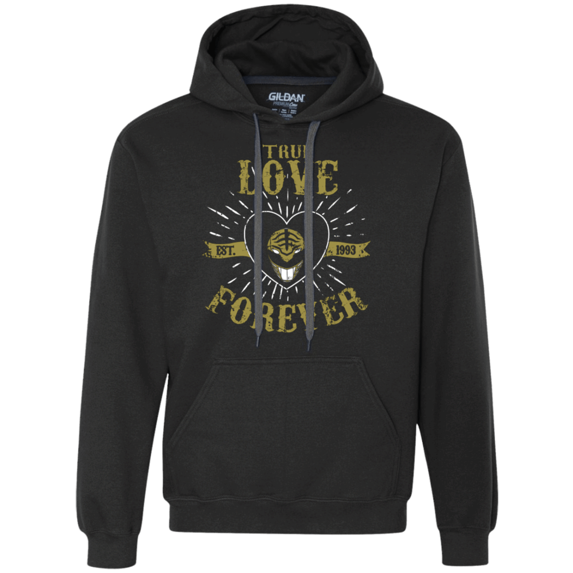 Sweatshirts Black / Small True Love Forever White Premium Fleece Hoodie