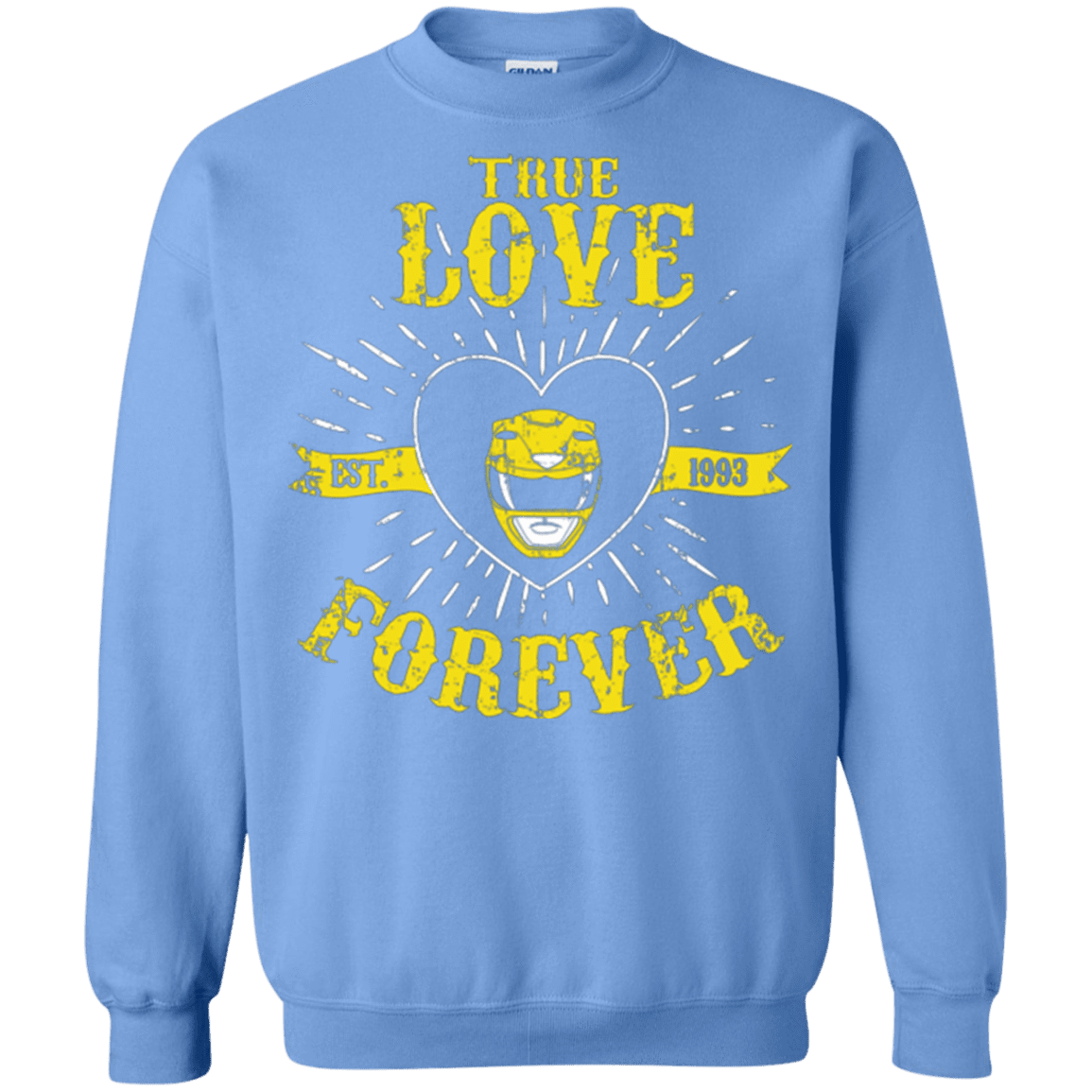 Sweatshirts Carolina Blue / Small True Love Forever Yellow Crewneck Sweatshirt