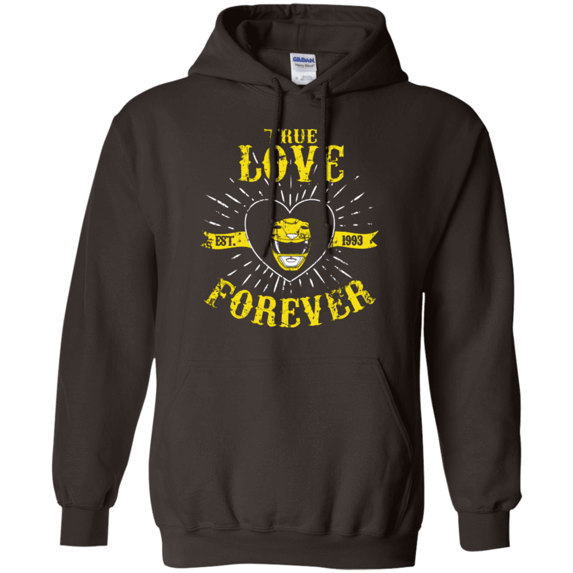 Sweatshirts Dark Chocolate / Small True Love Forever Yellow Pullover Hoodie