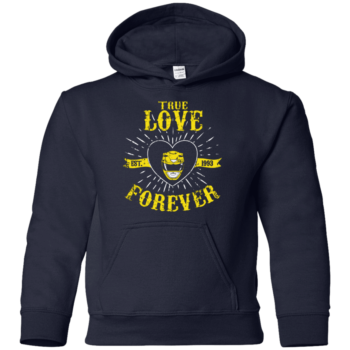 Sweatshirts Navy / YS True Love Forever Yellow Youth Hoodie