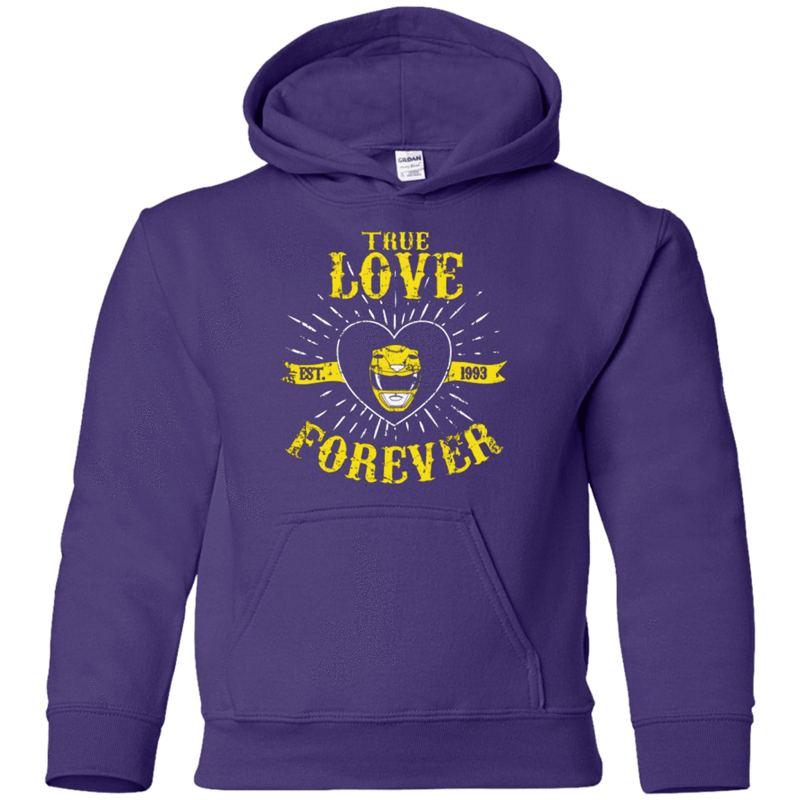 Sweatshirts Purple / YS True Love Forever Yellow Youth Hoodie