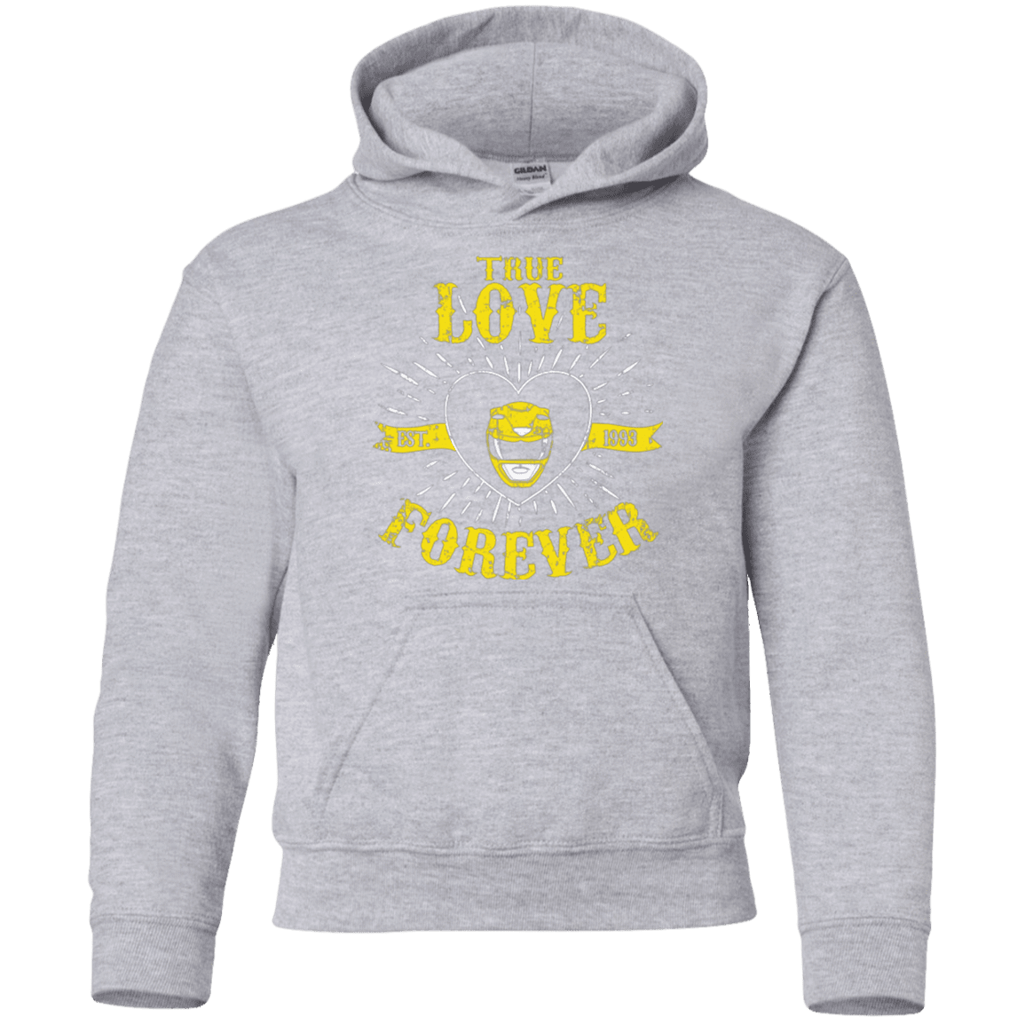 Sweatshirts Sport Grey / YS True Love Forever Yellow Youth Hoodie