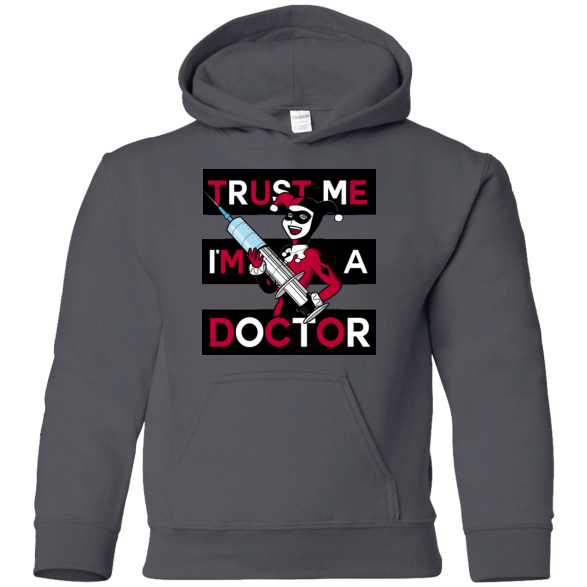 Sweatshirts Charcoal / YS Trust me! Youth Hoodie