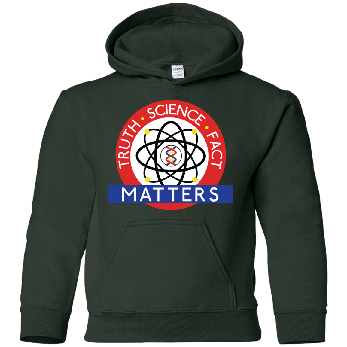 Sweatshirts Forest Green / YS Truth Science Fact Youth Hoodie