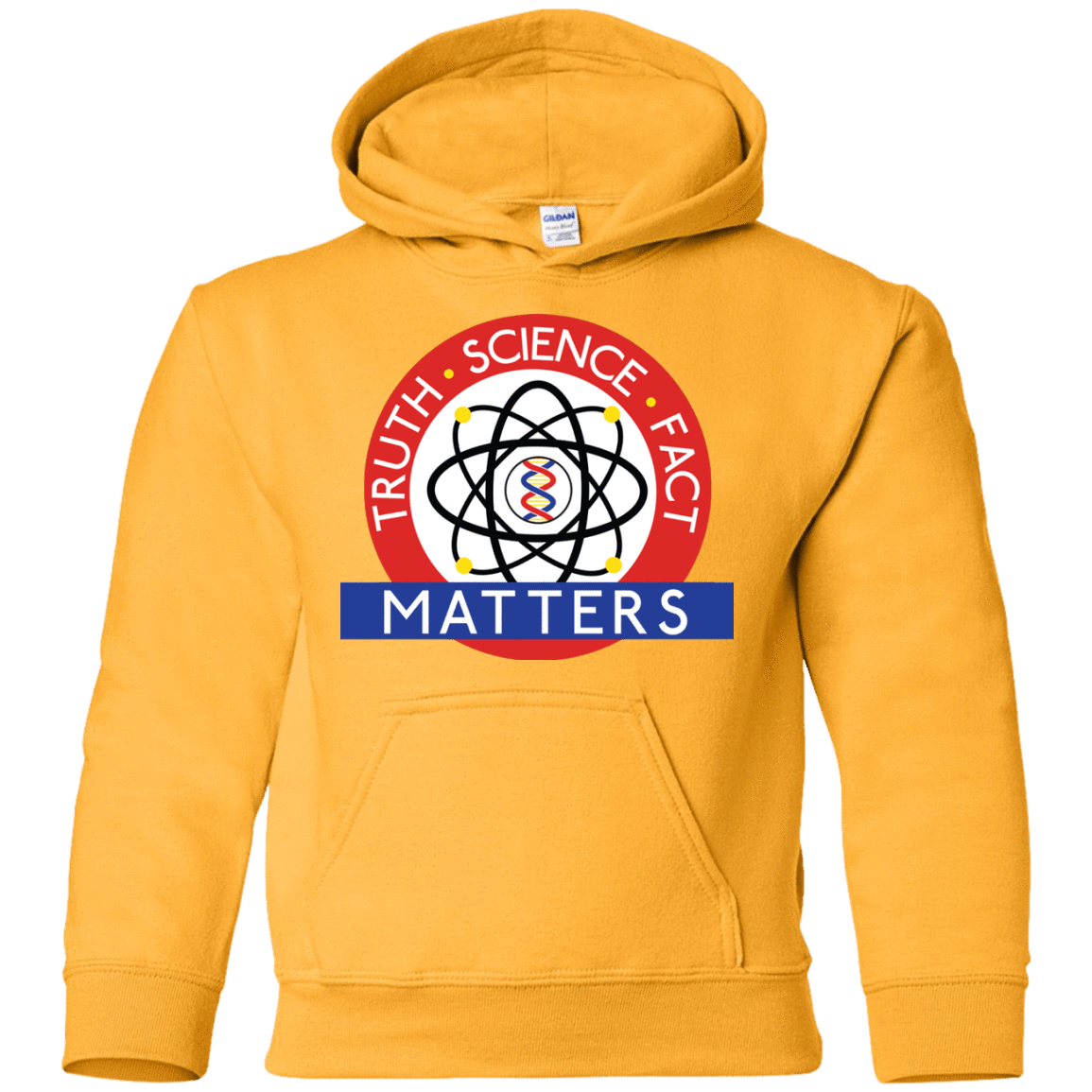 Sweatshirts Gold / YS Truth Science Fact Youth Hoodie