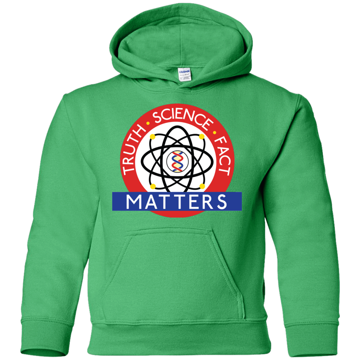 Sweatshirts Irish Green / YS Truth Science Fact Youth Hoodie