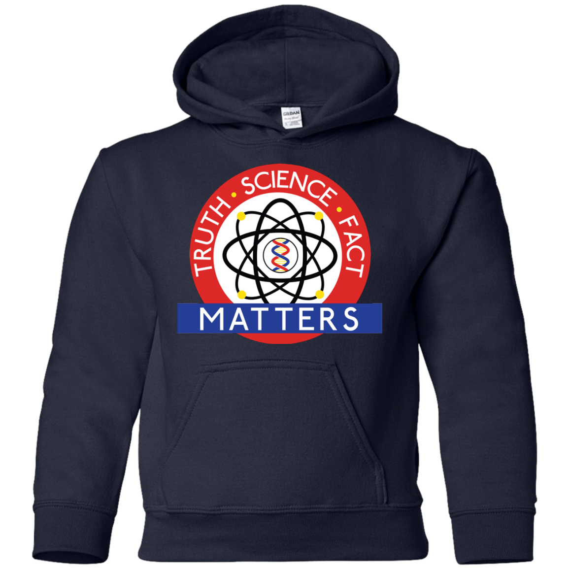 Sweatshirts Navy / YS Truth Science Fact Youth Hoodie