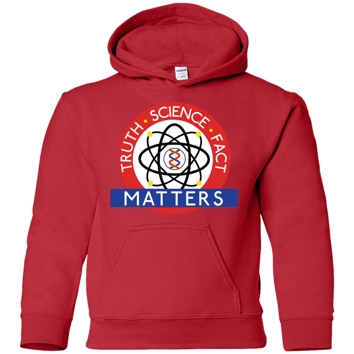 Sweatshirts Red / YS Truth Science Fact Youth Hoodie