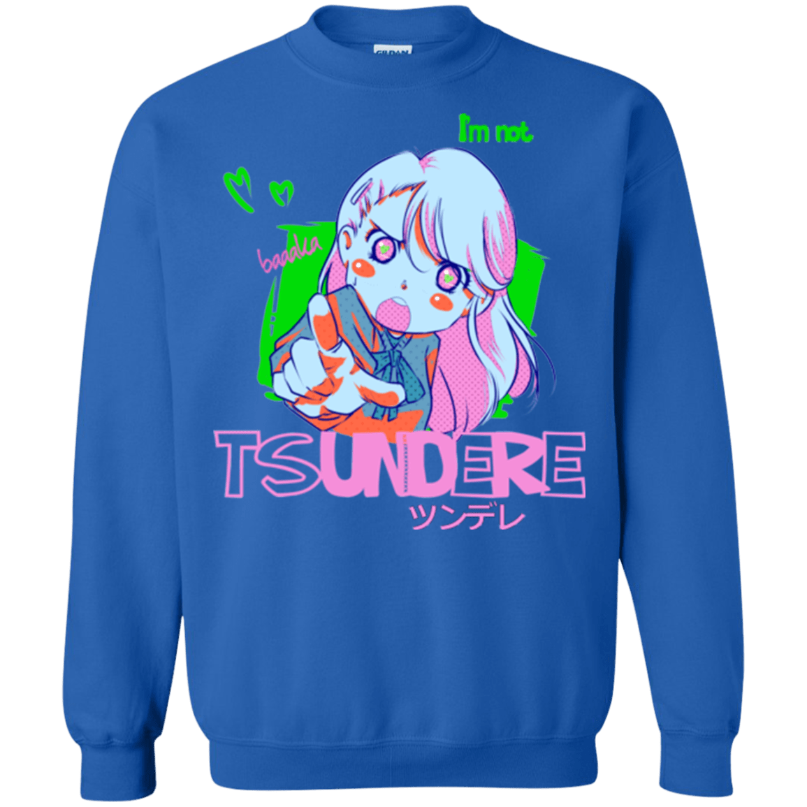 Sweatshirts Royal / Small Tsundere Crewneck Sweatshirt