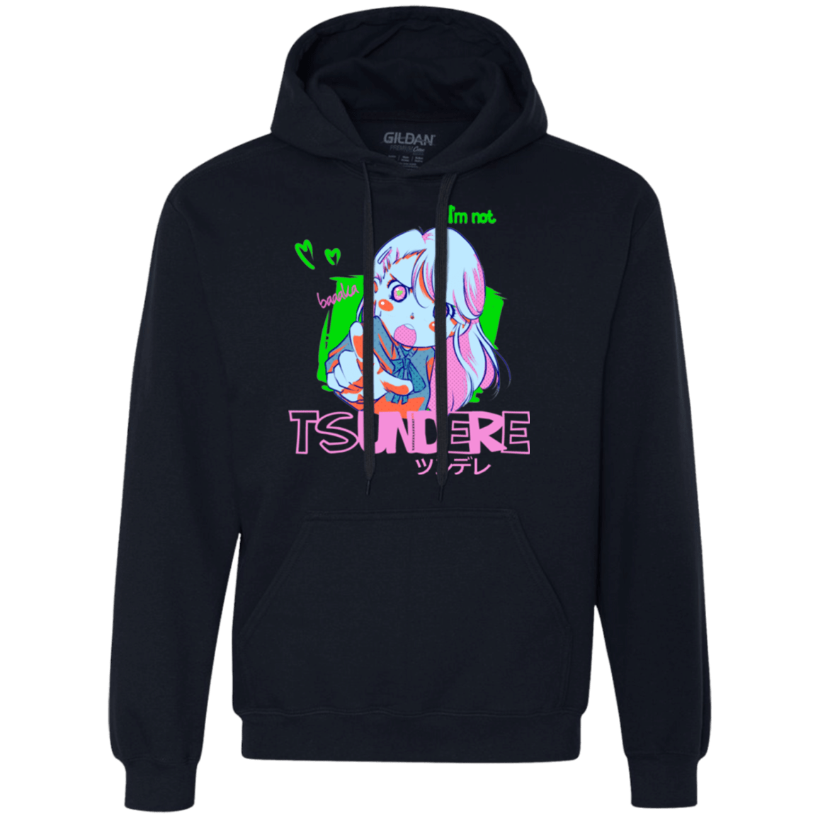 Sweatshirts Navy / Small Tsundere Premium Fleece Hoodie