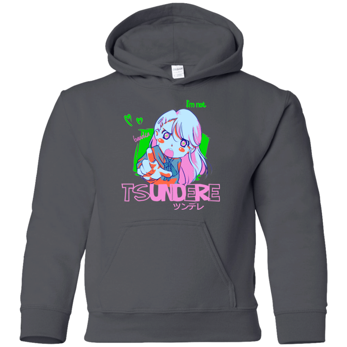 Sweatshirts Charcoal / YS Tsundere Youth Hoodie