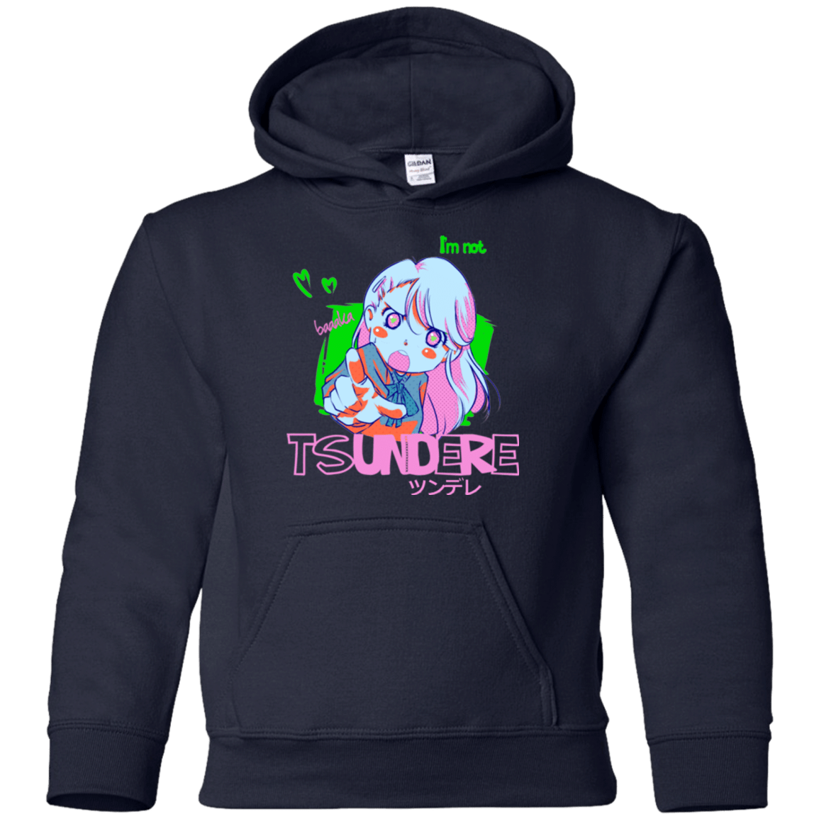 Sweatshirts Navy / YS Tsundere Youth Hoodie