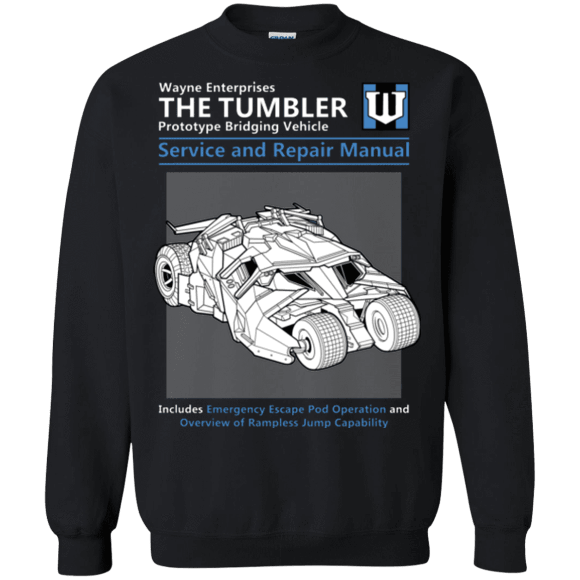 Sweatshirts Black / Small TUMBLER SERVICE AND REPAIR MANUAL Crewneck Sweatshirt