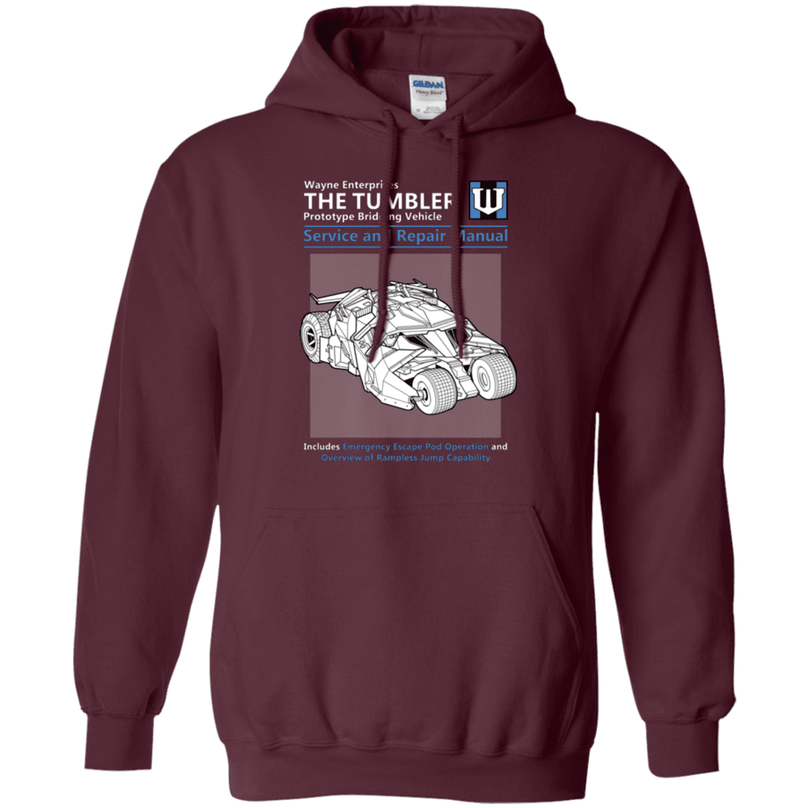 Sweatshirts Maroon / Small TUMBLER SERVICE AND REPAIR MANUAL Pullover Hoodie