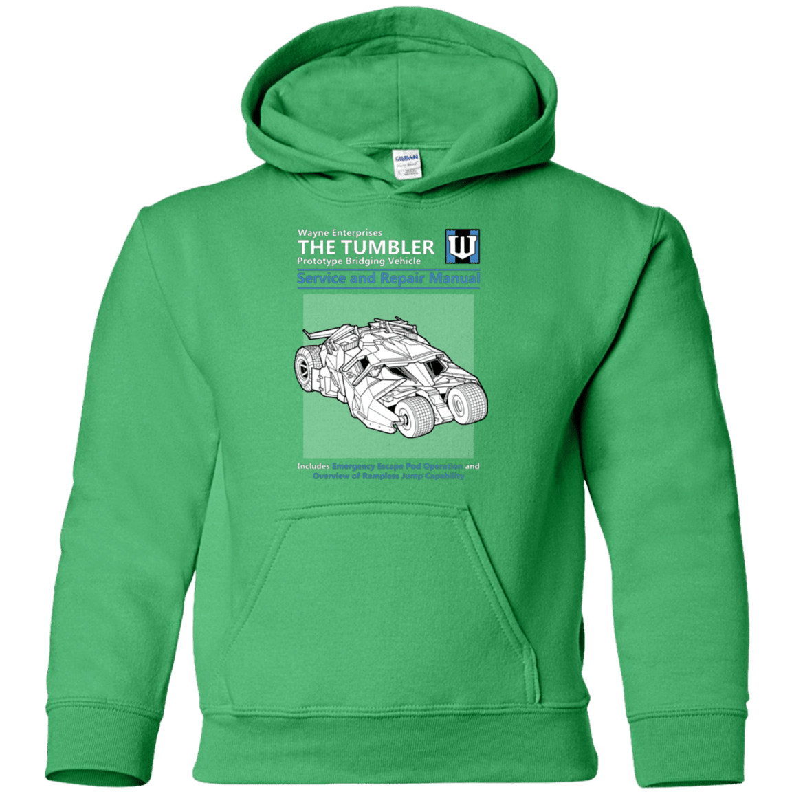 Sweatshirts Irish Green / YS TUMBLER SERVICE AND REPAIR MANUAL Youth Hoodie