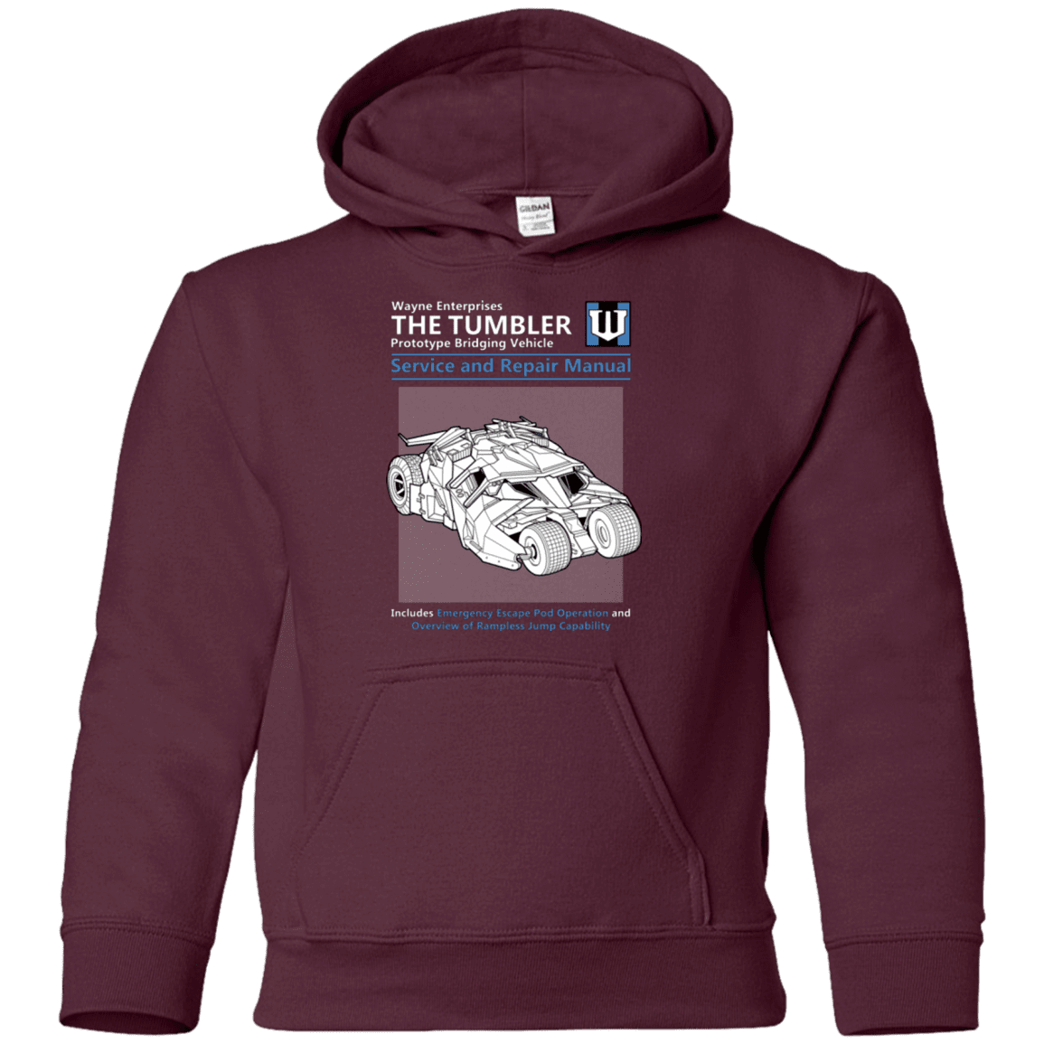 Sweatshirts Maroon / YS TUMBLER SERVICE AND REPAIR MANUAL Youth Hoodie