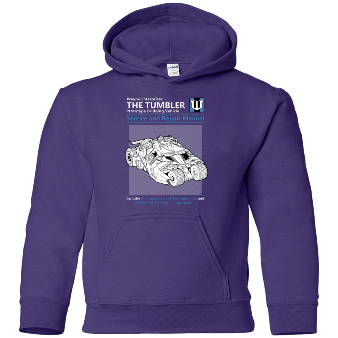 Sweatshirts Purple / YS TUMBLER SERVICE AND REPAIR MANUAL Youth Hoodie