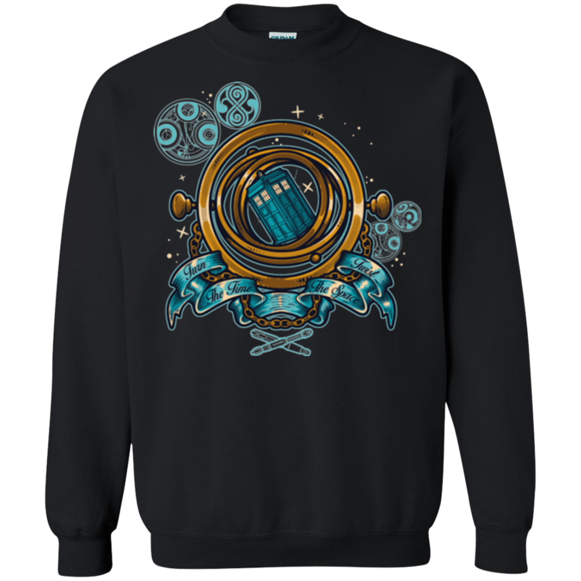 Sweatshirts Black / Small TURN THE TIME TWIST THE SPACE Crewneck Sweatshirt