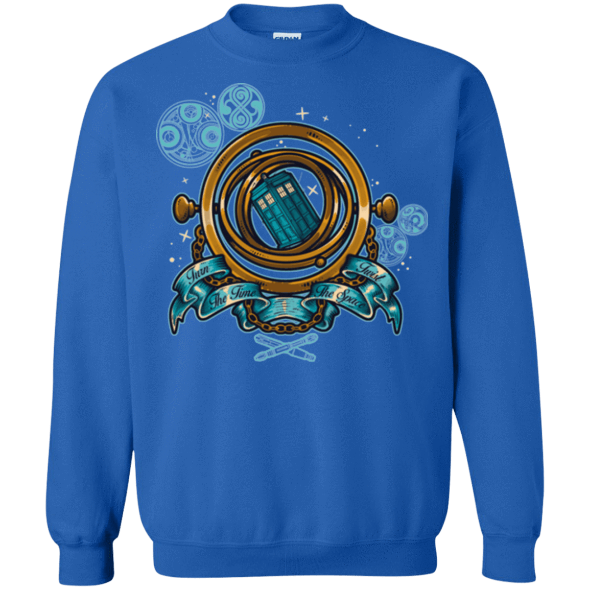 Sweatshirts Royal / Small TURN THE TIME TWIST THE SPACE Crewneck Sweatshirt