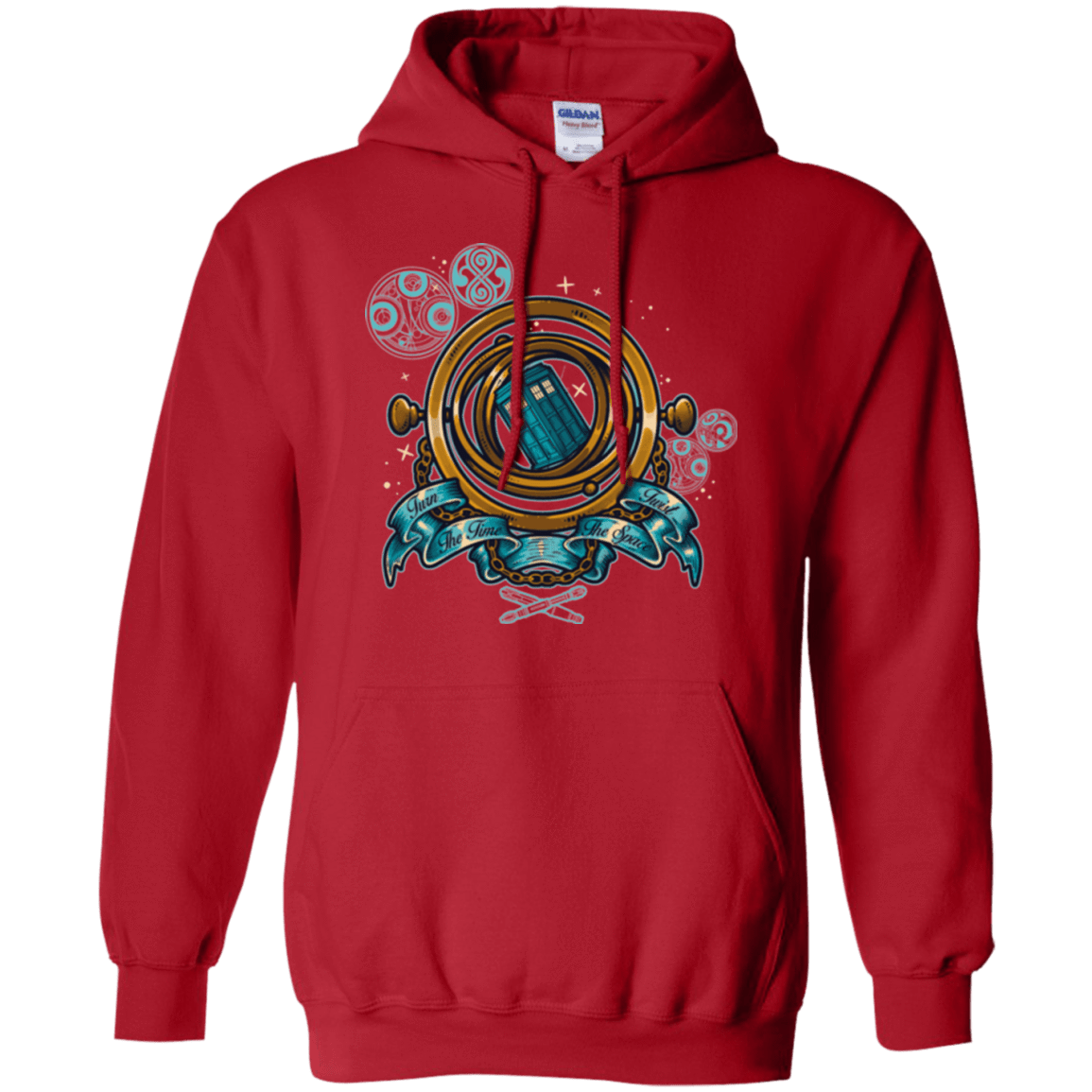 Sweatshirts Red / Small TURN THE TIME TWIST THE SPACE Pullover Hoodie