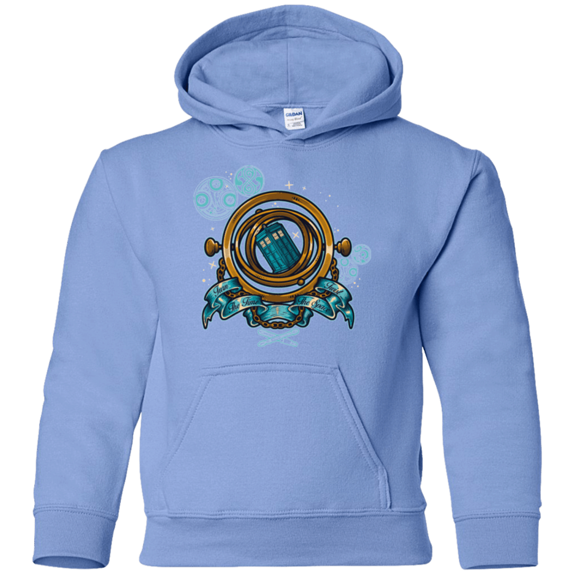 Sweatshirts Carolina Blue / YS TURN THE TIME TWIST THE SPACE Youth Hoodie