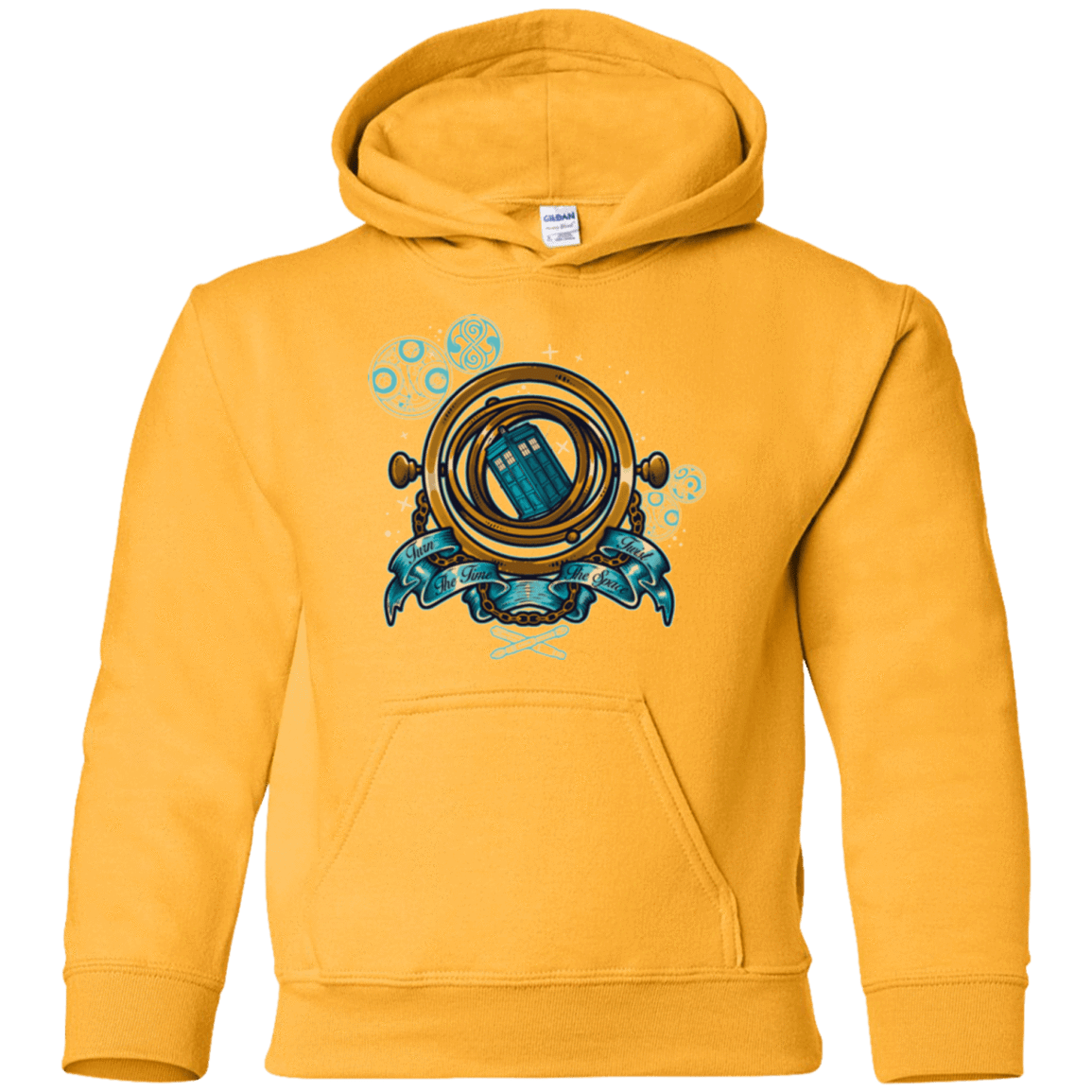 Sweatshirts Gold / YS TURN THE TIME TWIST THE SPACE Youth Hoodie