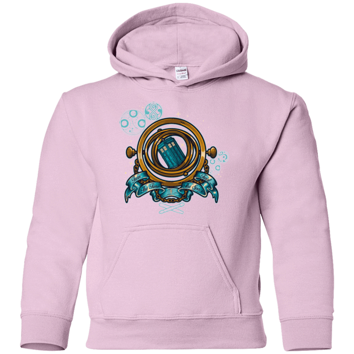 Sweatshirts Light Pink / YS TURN THE TIME TWIST THE SPACE Youth Hoodie