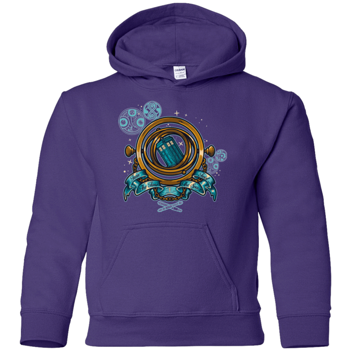 Sweatshirts Purple / YS TURN THE TIME TWIST THE SPACE Youth Hoodie