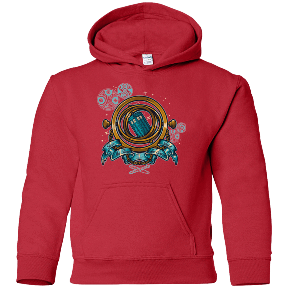 Sweatshirts Red / YS TURN THE TIME TWIST THE SPACE Youth Hoodie
