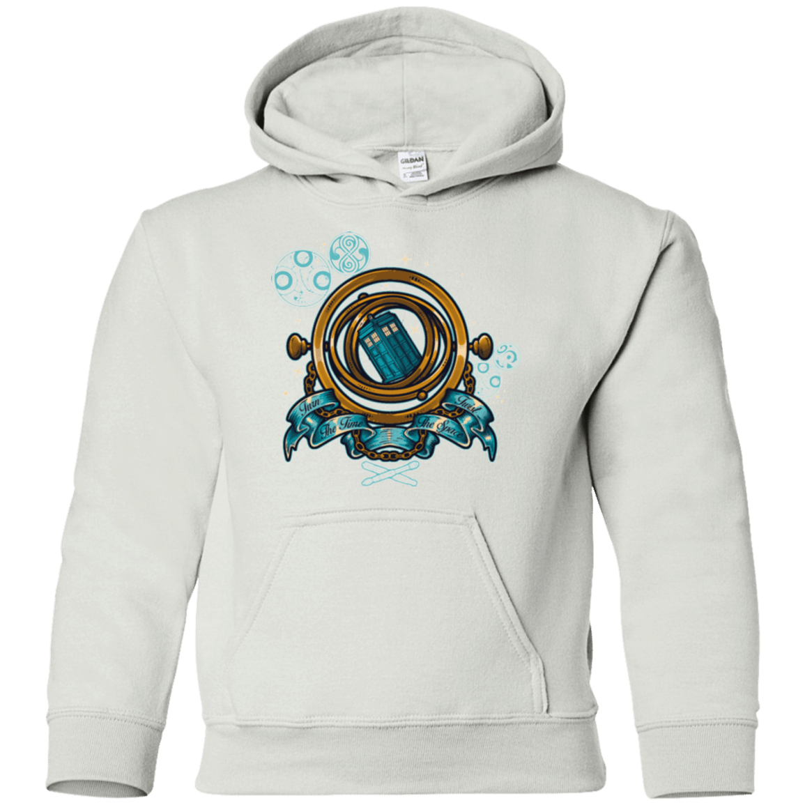 Sweatshirts White / YS TURN THE TIME TWIST THE SPACE Youth Hoodie
